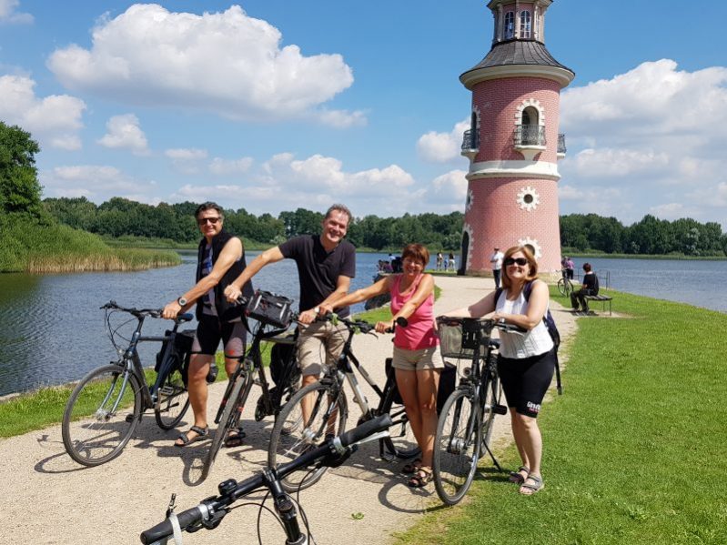 Italien zu Gast im Elbland, Fahrradtour nach Moritzburg mit Fasanaschlösschen und Leuchtturm